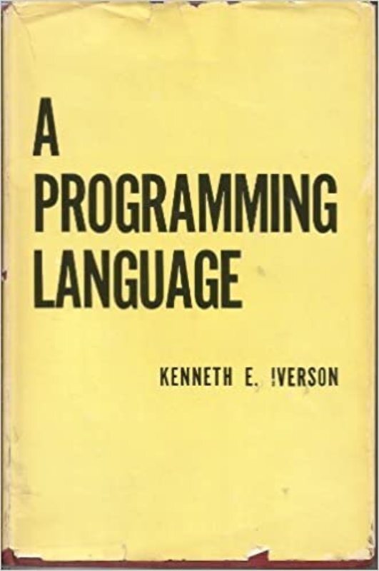 Book cover for "A Programming Language" by Kenneth E. Iverson