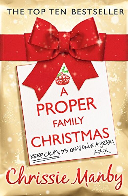 Book cover for "A Proper Family Christmas" by Chrissie Manby