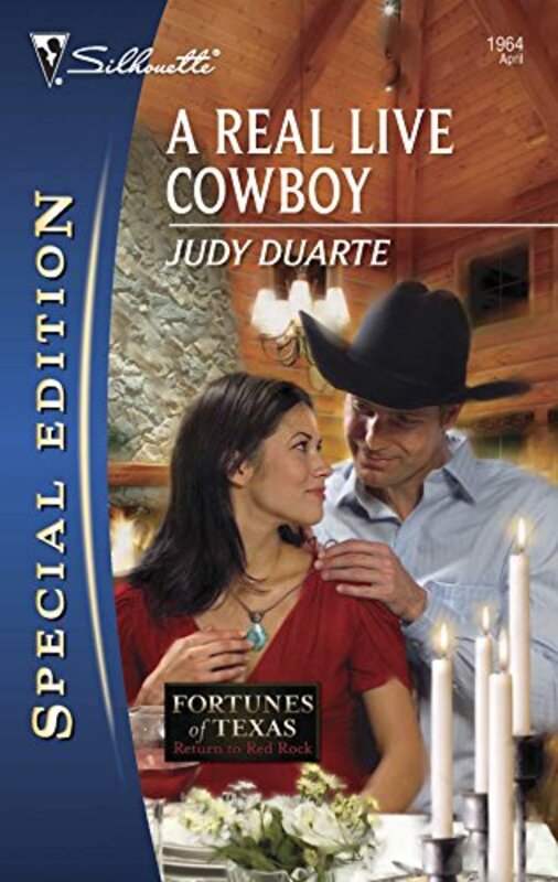 Book cover for "A Real Live Cowboy" by Judy Duarte
