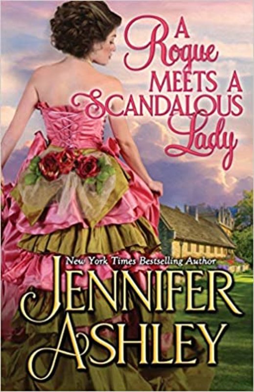 Book cover for "A Rogue Meets a Scandalous Lady" by Jennifer Ashley