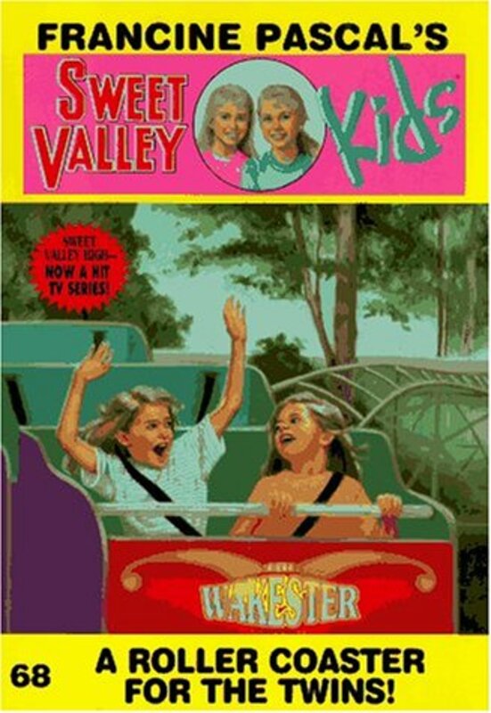 Book cover for "A Roller Coaster for the Twins!" by Francine Pascal