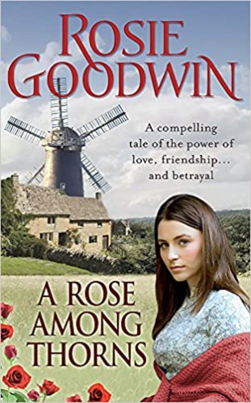 Book cover for "A Rose Among Thorns" by Rosie Goodwin