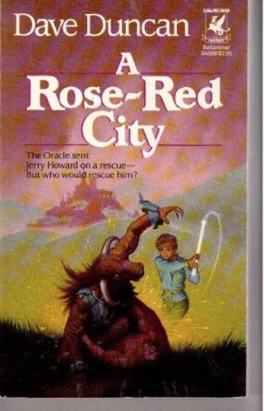Book cover for "A Rose-Red City" by Dave Duncan