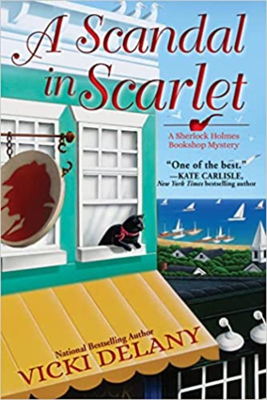 Book cover for "A Scandal in Scarlet" by Vicki Delany