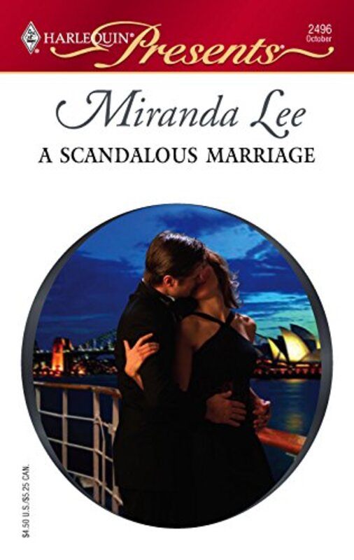 Book cover for "A Scandalous Marriage" by Miranda Lee