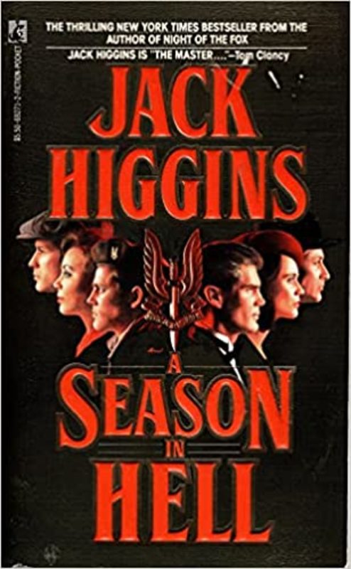Book cover for "A Season in Hell" by Jack Higgins