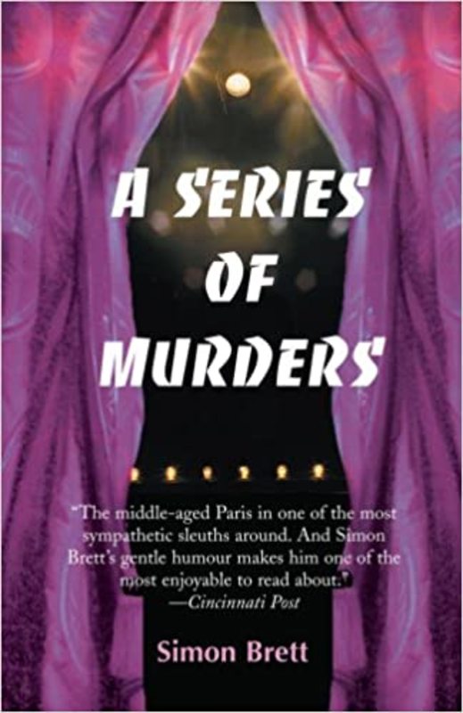 Book cover for "A Series of Murders" by Simon Brett
