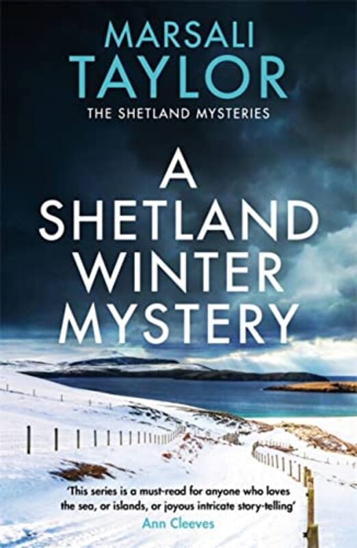 Book cover for "A Shetland Winter Mystery" by Marsali Taylor