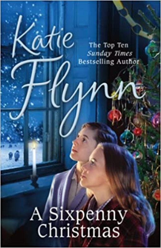 Book cover for "A Sixpenny Christmas" by Katie Flynn