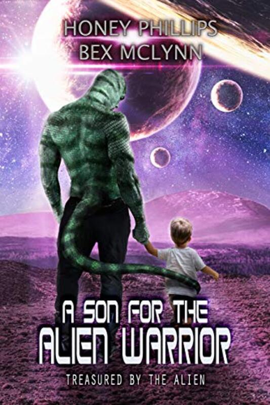Book cover for "A Son for the Alien Warrior" by Honey Phillips