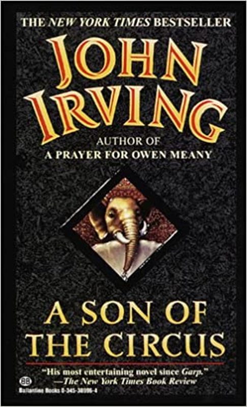 Book cover for "A Son of the Circus" by John Irving