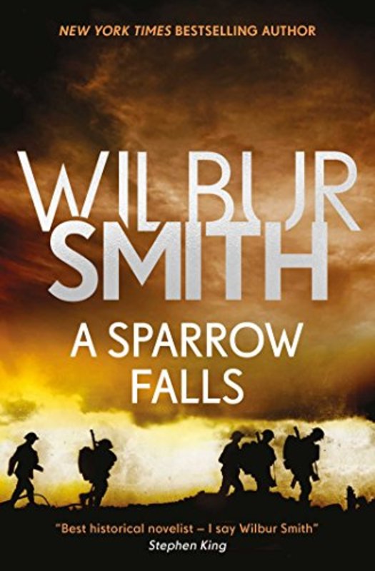 Book cover for "A Sparrow Falls" by Wilbur Smith