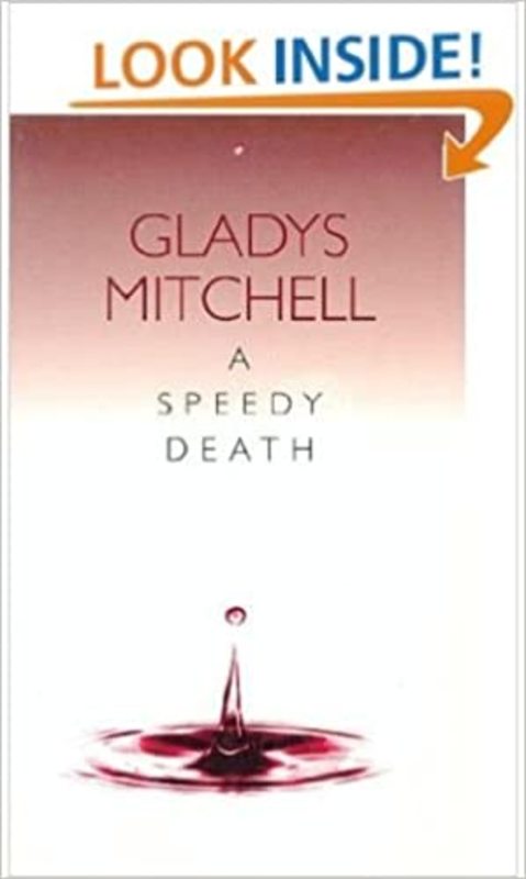 Book cover for "A Speedy Death" by Gladys Mitchell