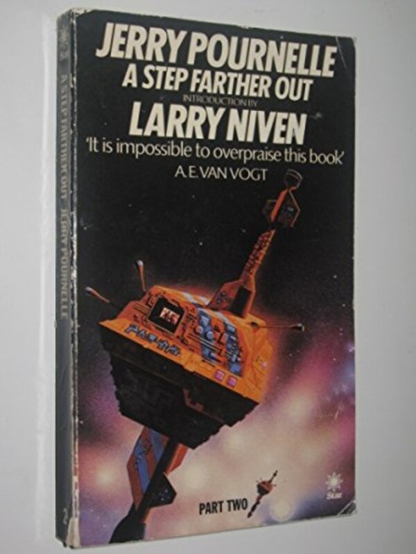 Book cover for "A Step Farther Out" by Jerry Pournelle