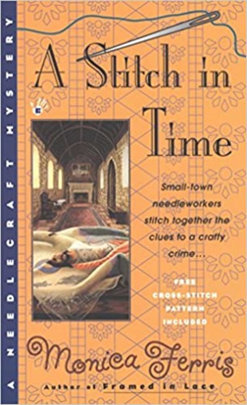 Book cover for "A Stitch in Time" by Monica Ferris