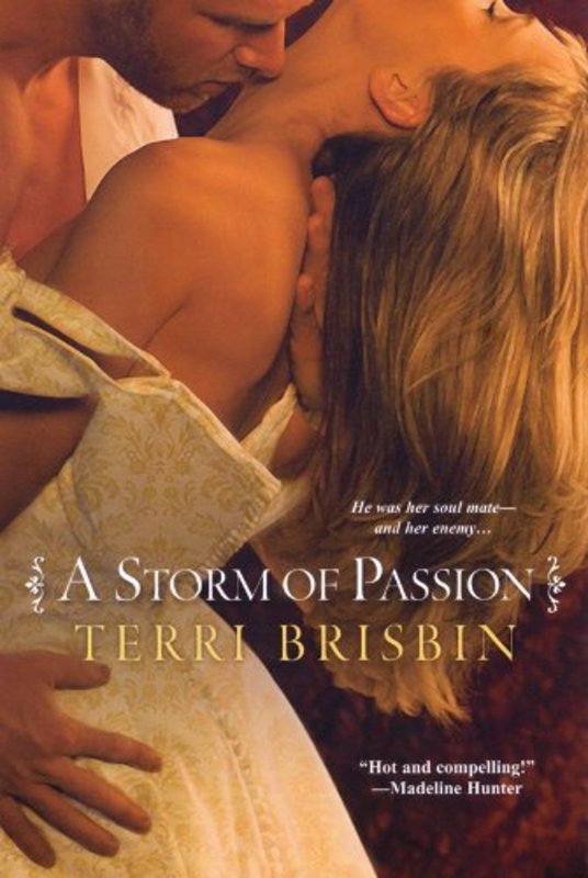 Book cover for "A Storm of Passion" by Terri Brisbin