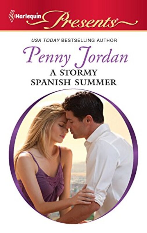 Book cover for "A Stormy Spanish Summer" by Penny Jordan