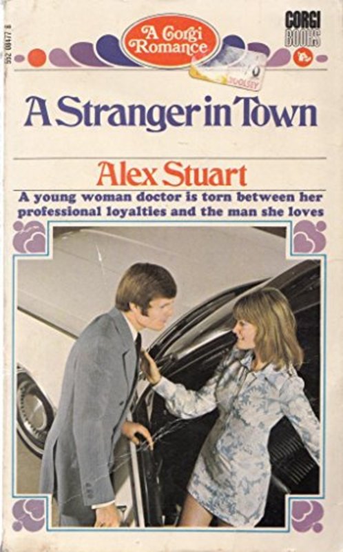 Book cover for "A Stranger in Town" by Vivian VA Stuart