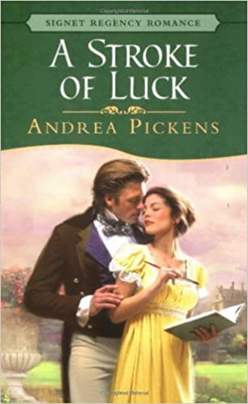 Book cover for "A Stroke of Luck" by Andrea Penrose