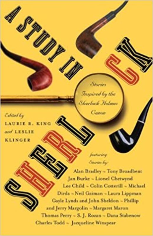 Book cover for "A Study in Sherlock" by Laurie R King
