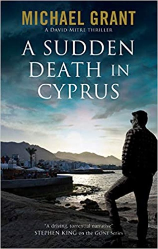 Book cover for "A Sudden Death in Cyprus" by Michael Grant