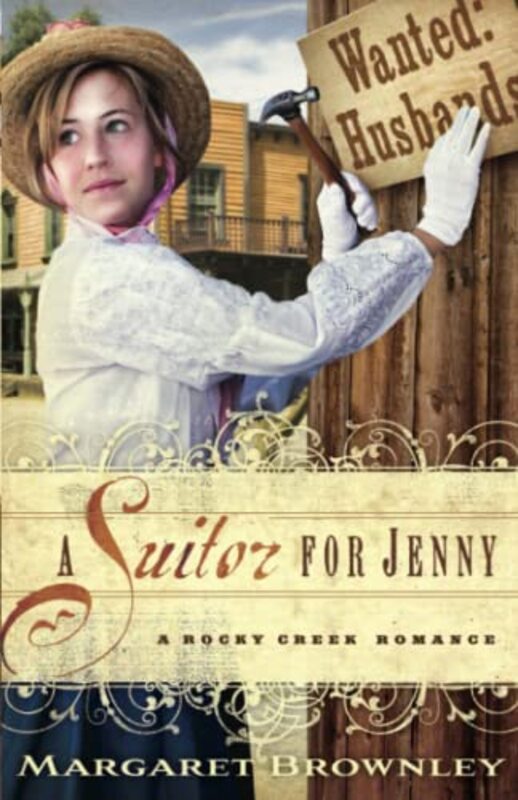Book cover for "A Suitor for Jenny" by Margaret Brownley