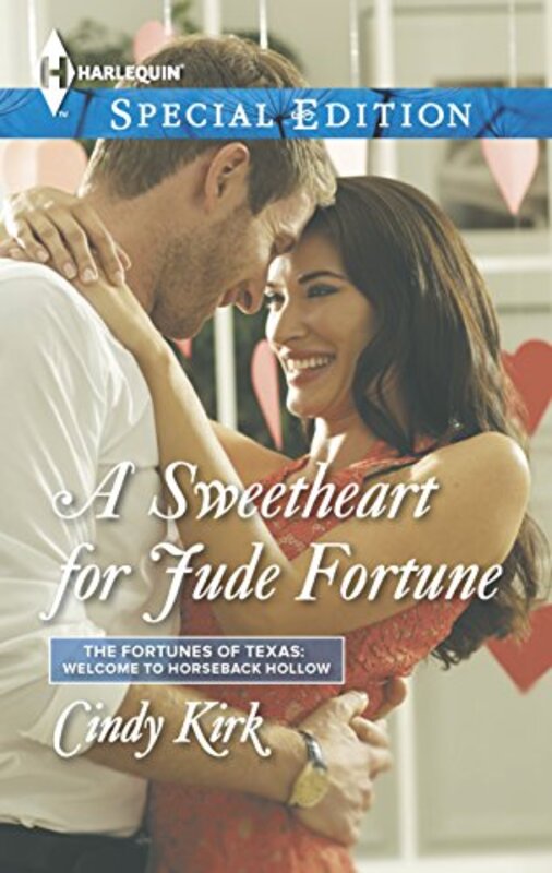 Book cover for "A Sweetheart for Jude Fortune" by Cindy Kirk