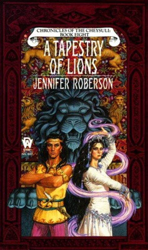 Book cover for "A Tapestry of Lions" by Jennifer Roberson