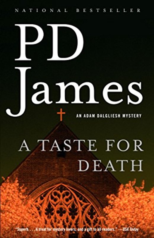Book cover for "A Taste for Death" by PD James