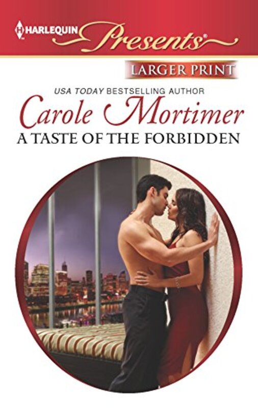 Book cover for "A Taste of the Forbidden" by Carole Mortimer