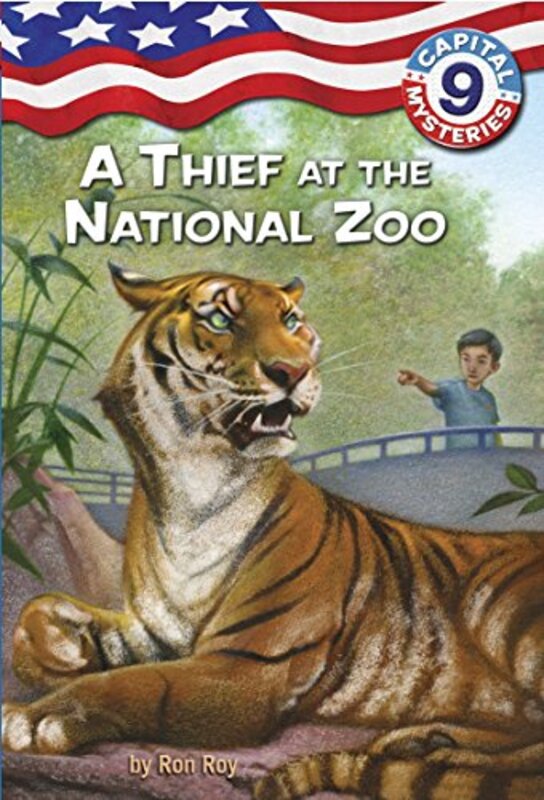 Book cover for "A Thief at the National Zoo" by Ron Roy