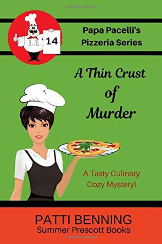 Book cover for "A Thin Crust of Murder" by Patti Benning
