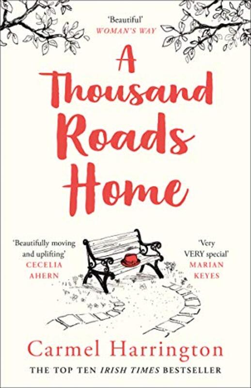 Book cover for "A Thousand Roads Home" by Carmel Harrington