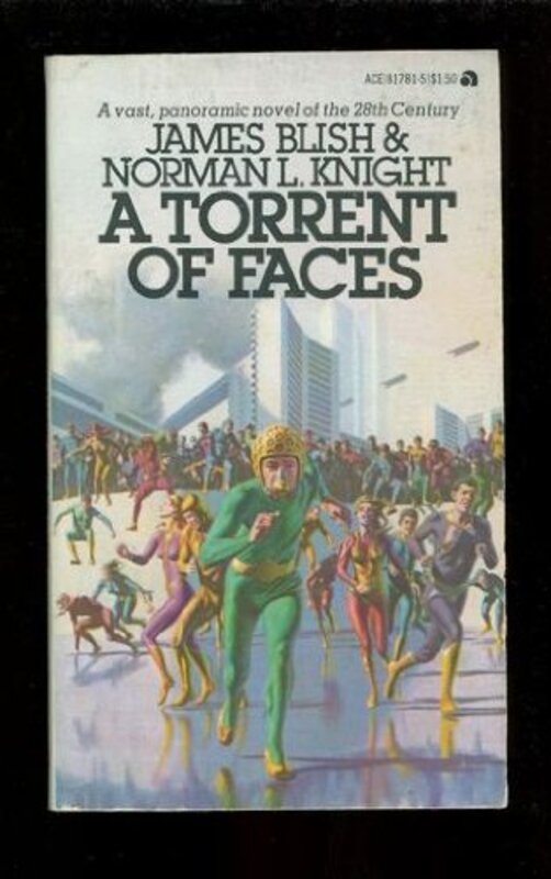 Book cover for "A Torrent of Faces" by James Blish