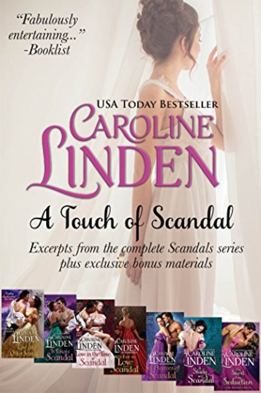 Book cover for "A Touch of Scandal" by Caroline Linden