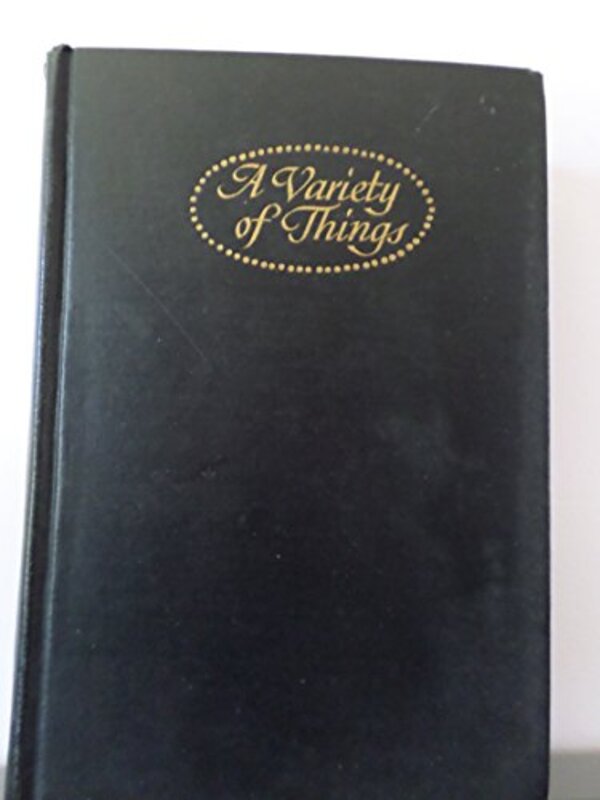 Book cover for "A Variety of Things" by Max Beerbohm