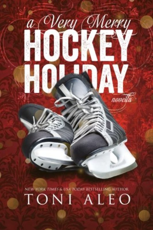 Book cover for "A Very Merry Hockey Holiday" by Toni Aleo