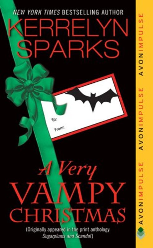 Book cover for "A Very Vampy Christmas" by Kerrelyn Sparks