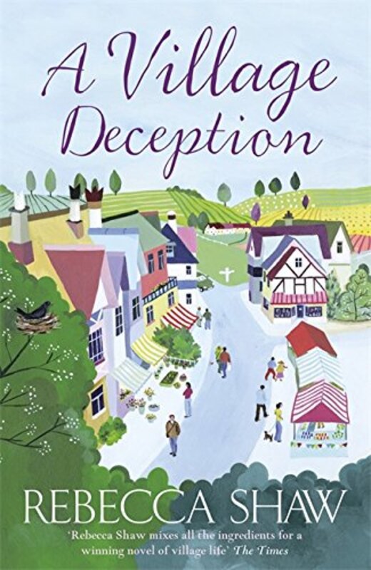 Book cover for "A Village Deception" by Rebecca Shaw