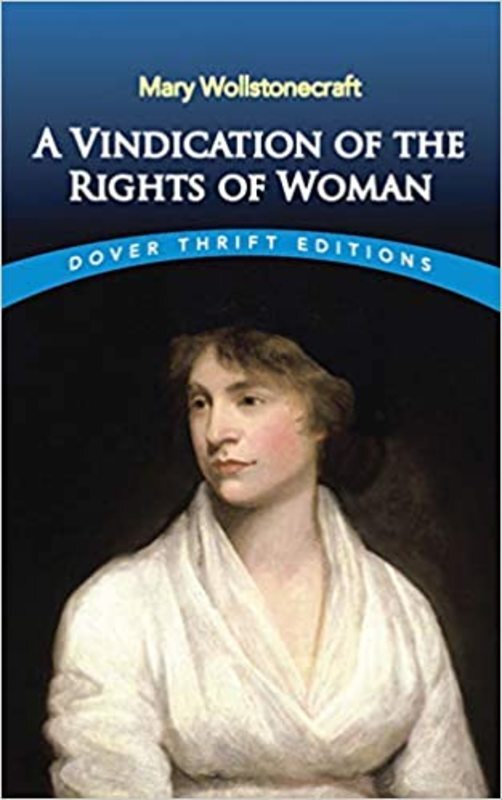 Book cover for "A Vindication of the Rights of Woman" by Mary Wollstonecraft