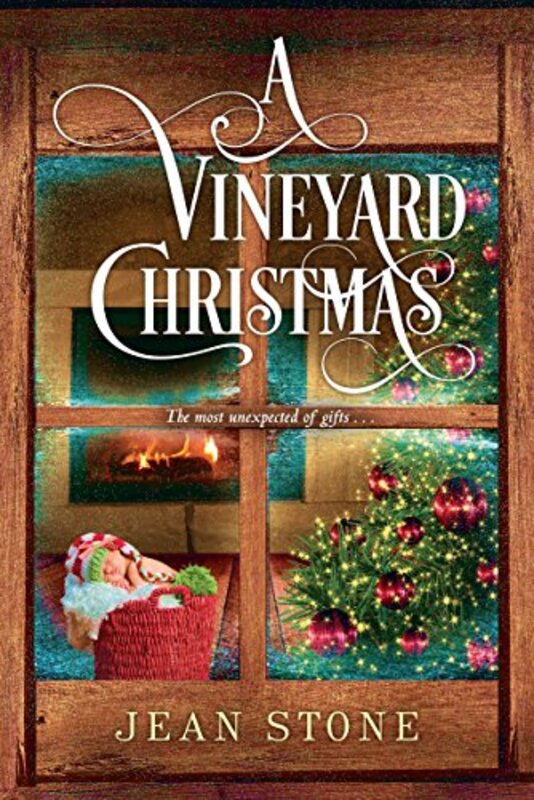 Book cover for "A Vineyard Christmas" by Jean Stone