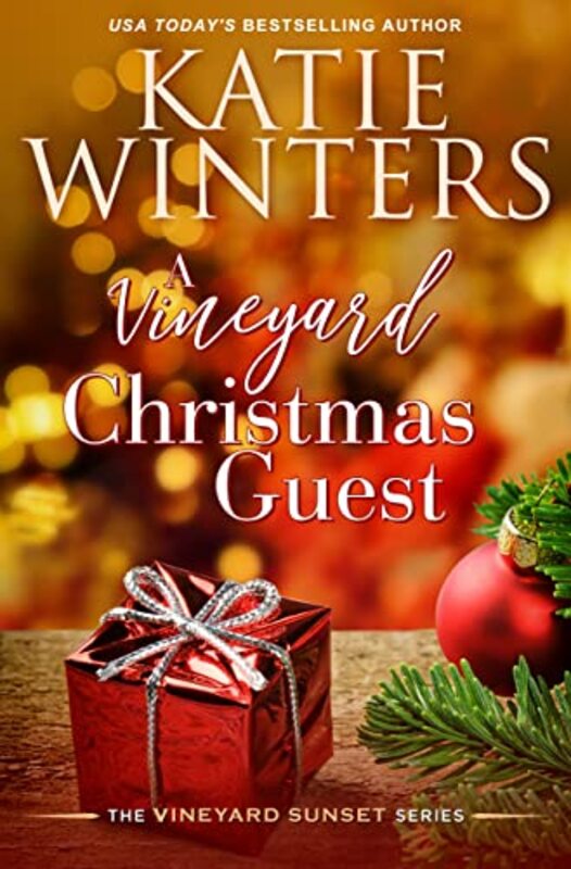 Book cover for "A Vineyard Christmas Guest" by Katie Winters