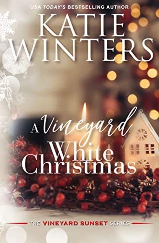 Book cover for "A Vineyard White Christmas" by Katie Winters