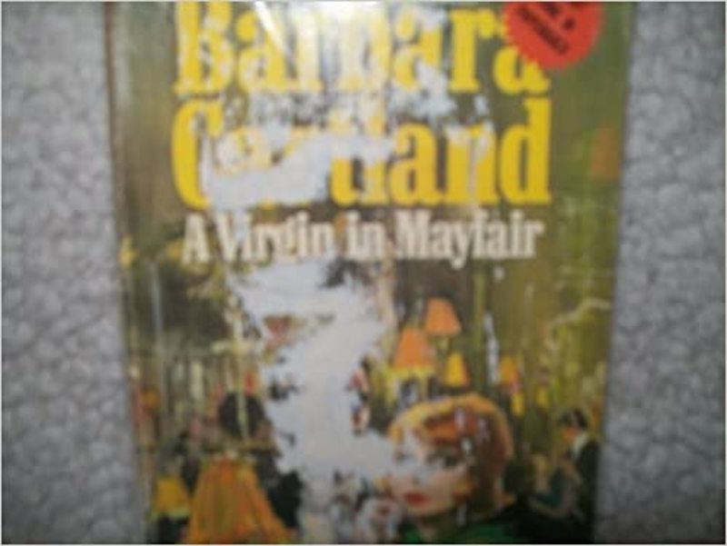 Book cover for "A Virgin In Mayfair" by Barbara Cartland