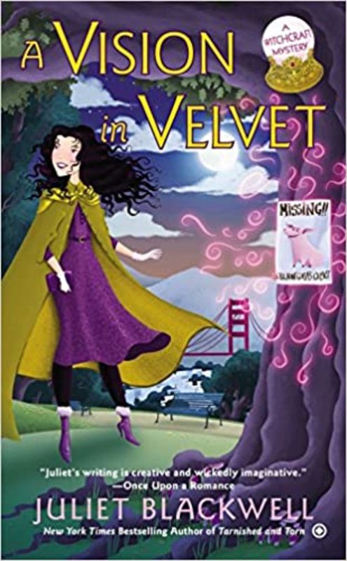 Book cover for "A Vision in Velvet" by Juliet Blackwell