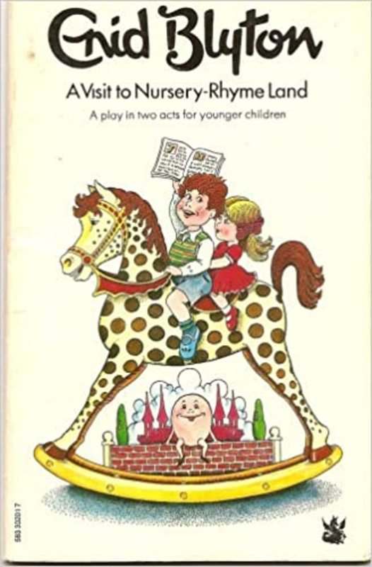 Book cover for "A Visit to Nursery-Rhyme Land" by Enid Blyton