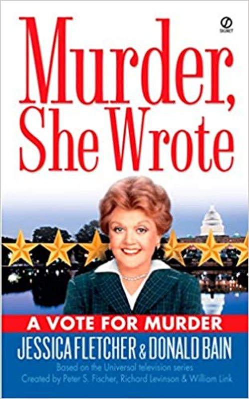Book cover for "A Vote for Murder" by Jessica Fletcher