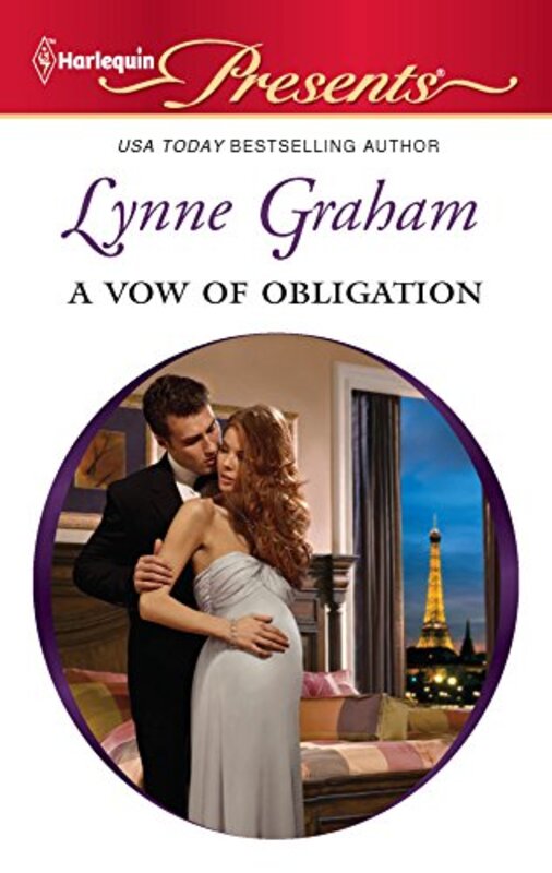 Book cover for "A Vow of Obligation" by Lynne Graham