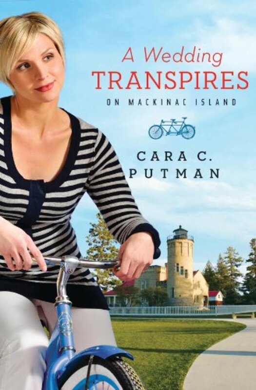 Book cover for "A Wedding Transpires on Mackinac Island" by Cara C Putman
