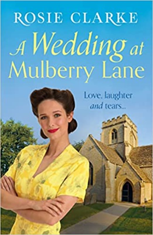 Book cover for "A Wedding at Mulberry Lane" by Rosie Clarke